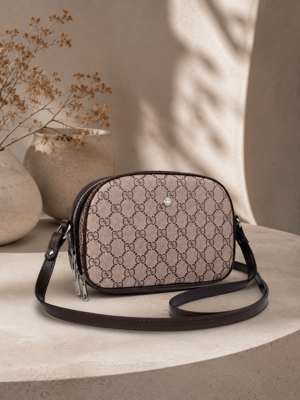 کیف پاسپورتی بزرگ زنانه GUCCI مدل دو زیپ با طراحی لوکس و کاربردی